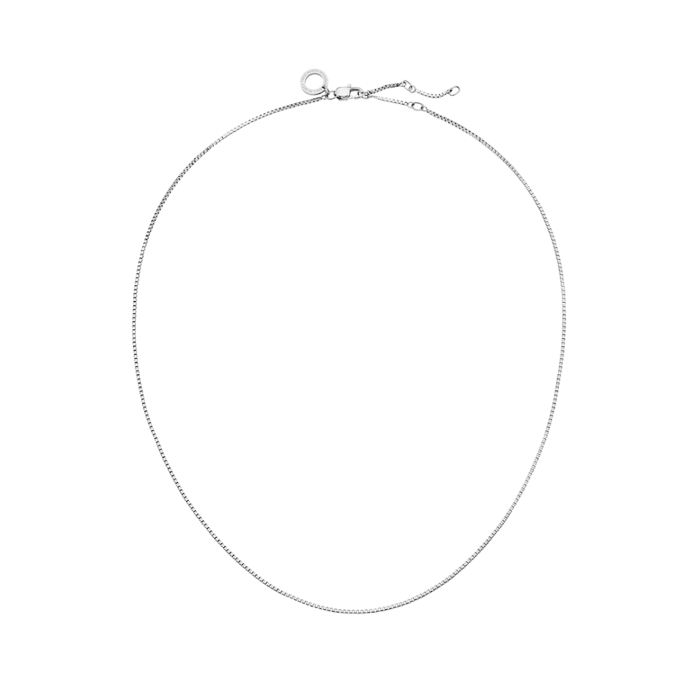 Venetian Box Necklace Silver