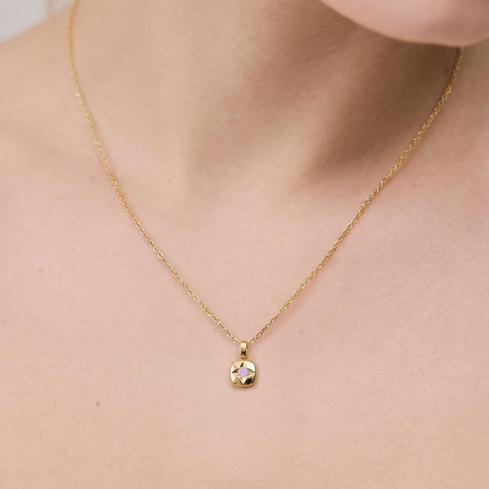 Birthstone Charm June Gold