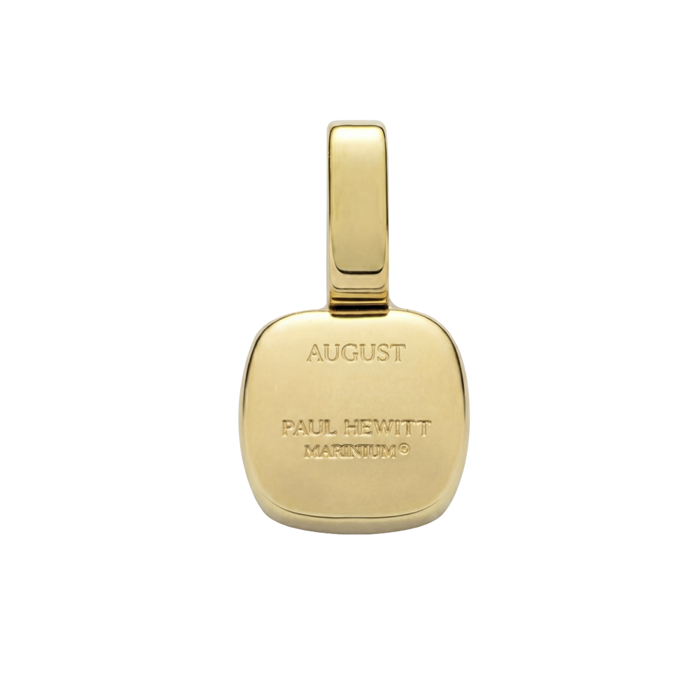 Birthstone Charm August Gold