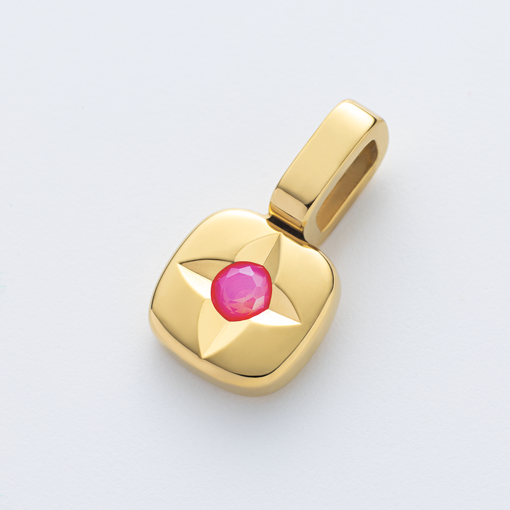 Birthstone Charm October Gold