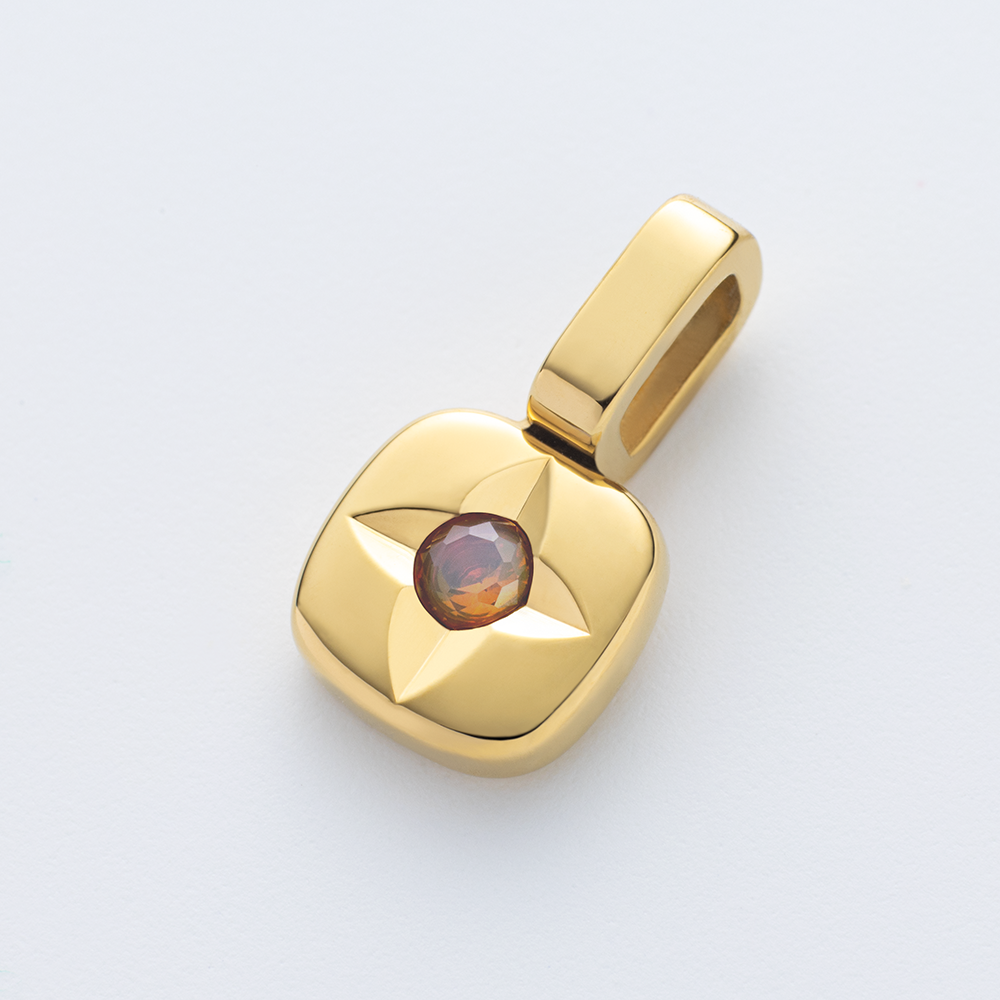 Birthstone Charm November Gold