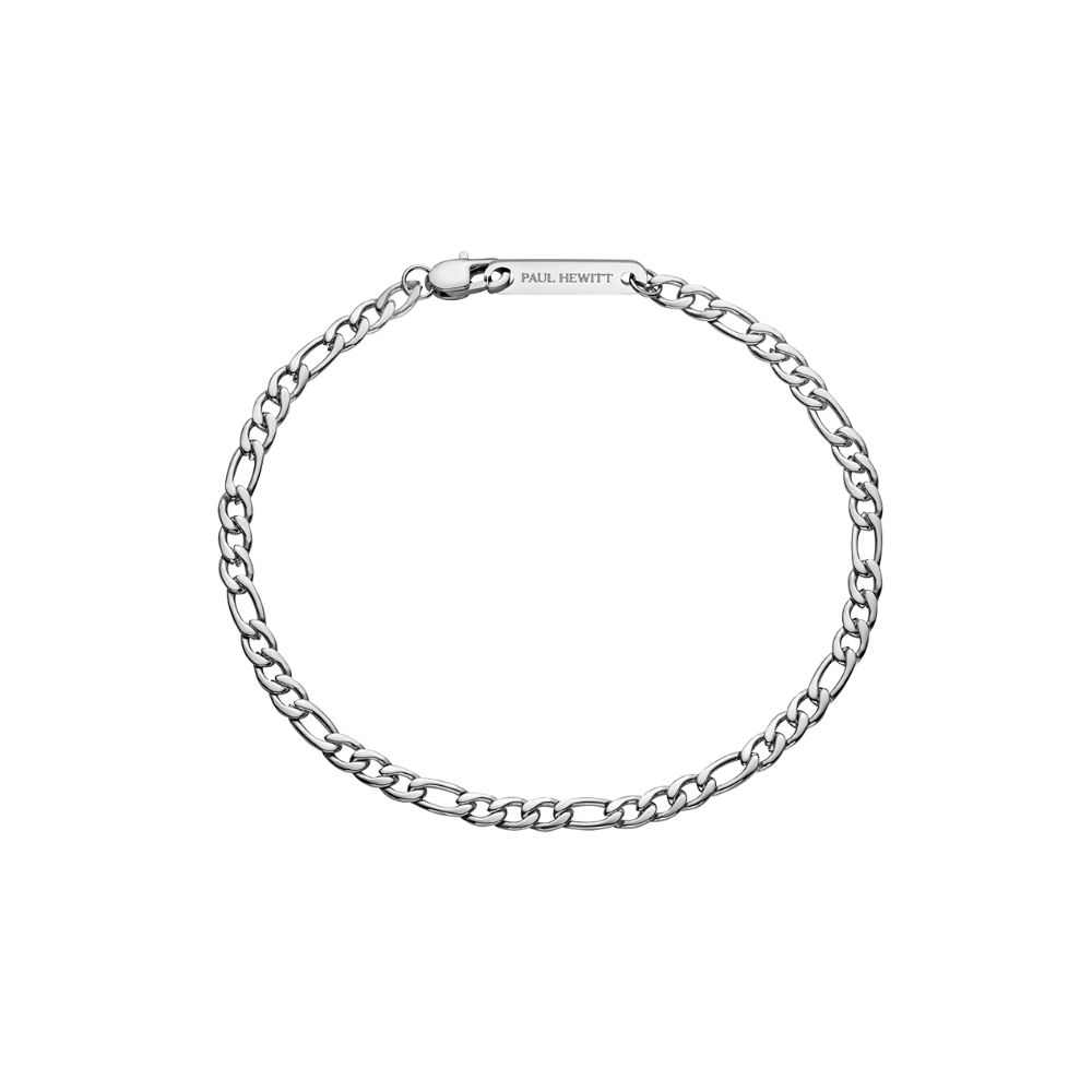 Men's Cuban Armkette Silber