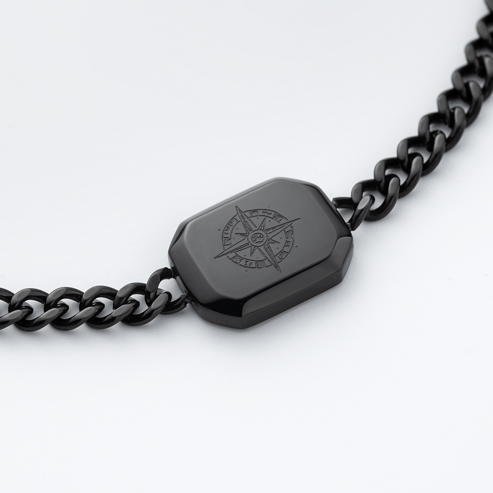 Men's Windrose II Armkette Schwarz