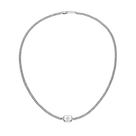 Men's Windrose II Halskette Silber