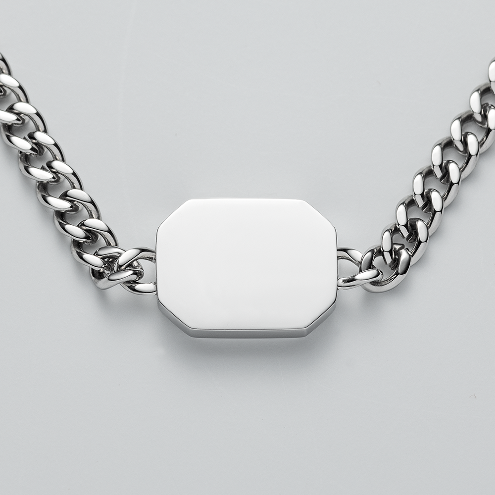 Men's Windrose II Armkette Silber