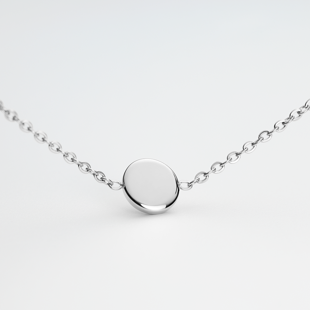 Engravable Round Bracelet Silver