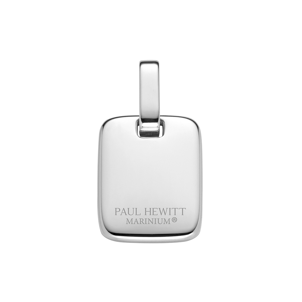 Engravable Plate Pendant Silber