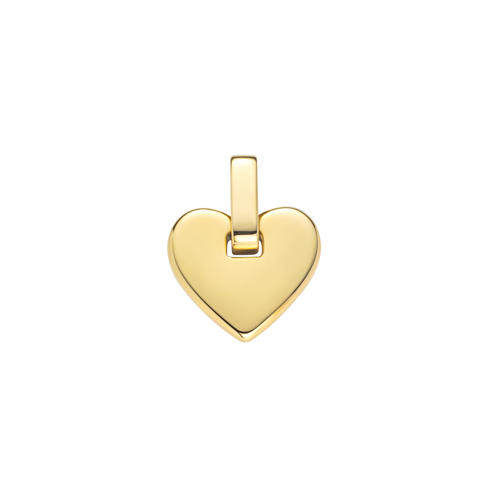 Engravable Heart Pendant Gold