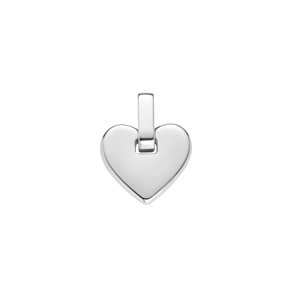 Engravable Heart Pendant Silber