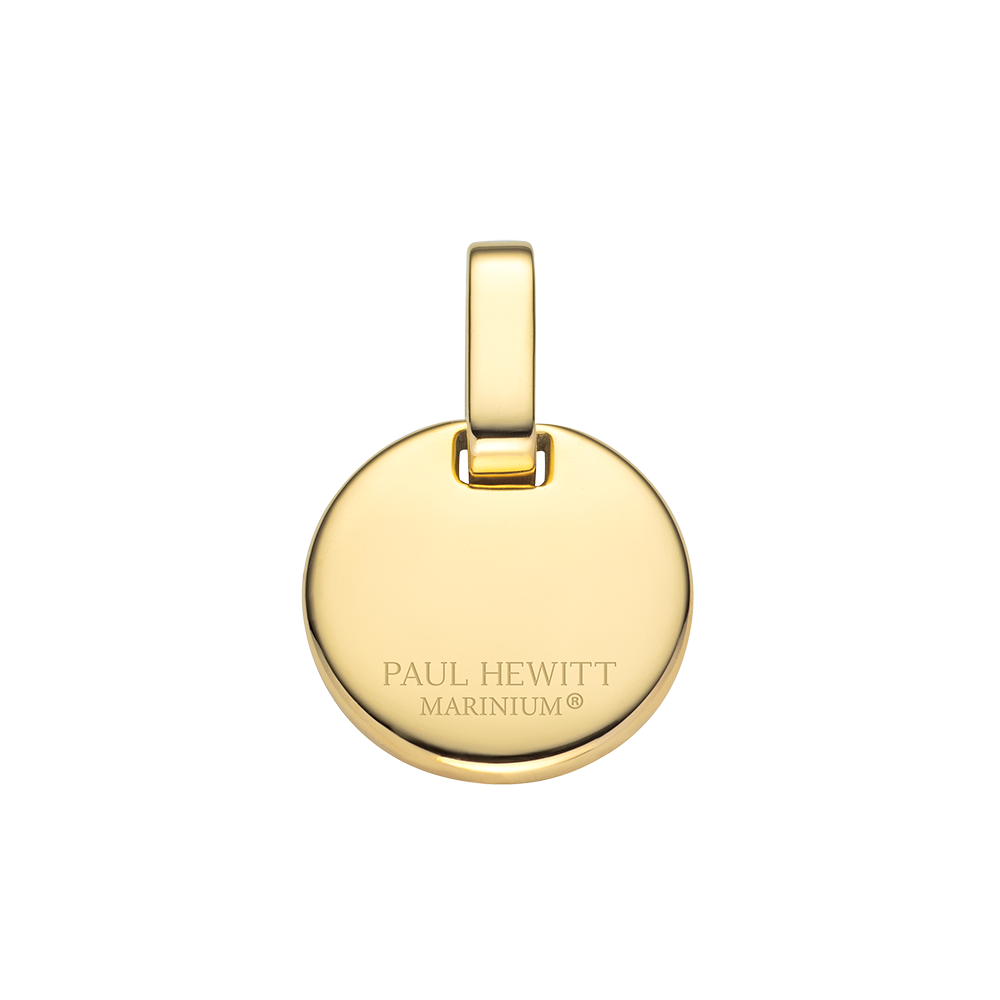 Engravable Round Pendant Gold