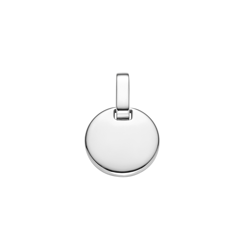 Engravable Round Pendant Silber