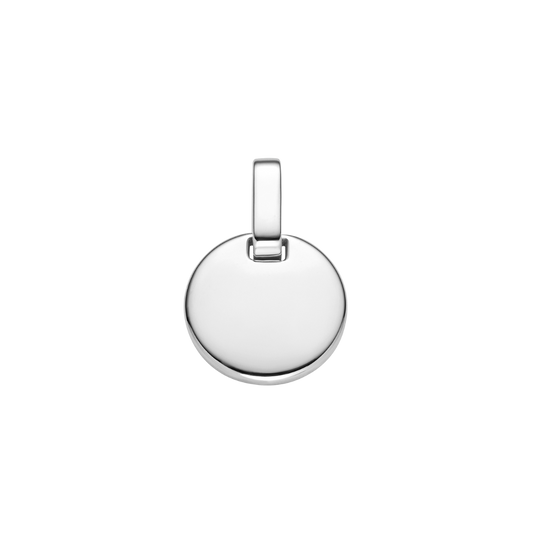 Engravable Round Pendant Silber