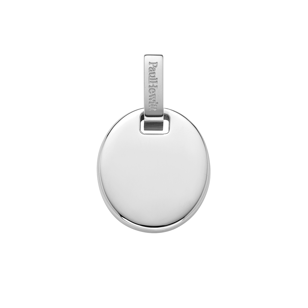 Oval Pendant Silber