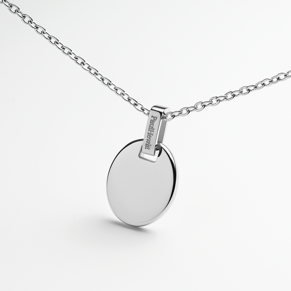 Oval Pendant Silber