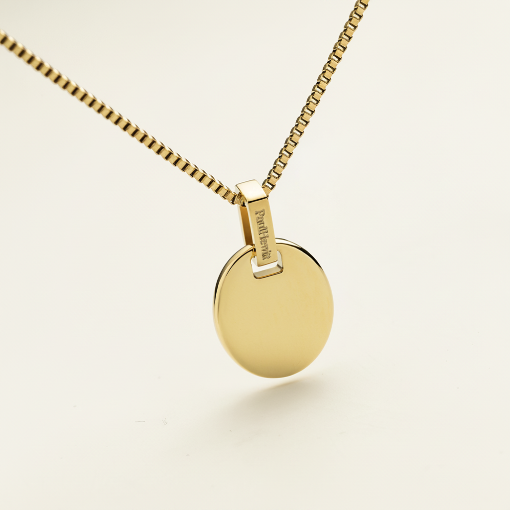 Oval Pendant Gold