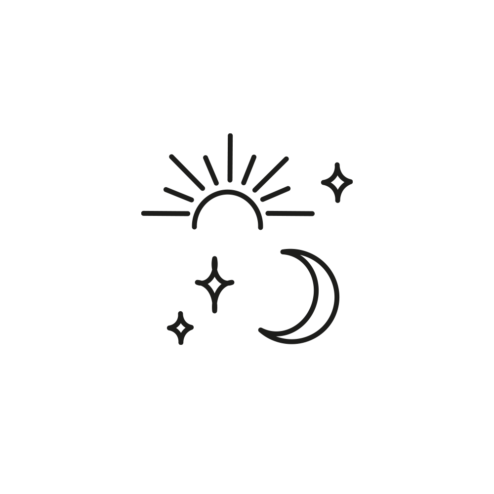 Sun, Moon & Stars Tattoo