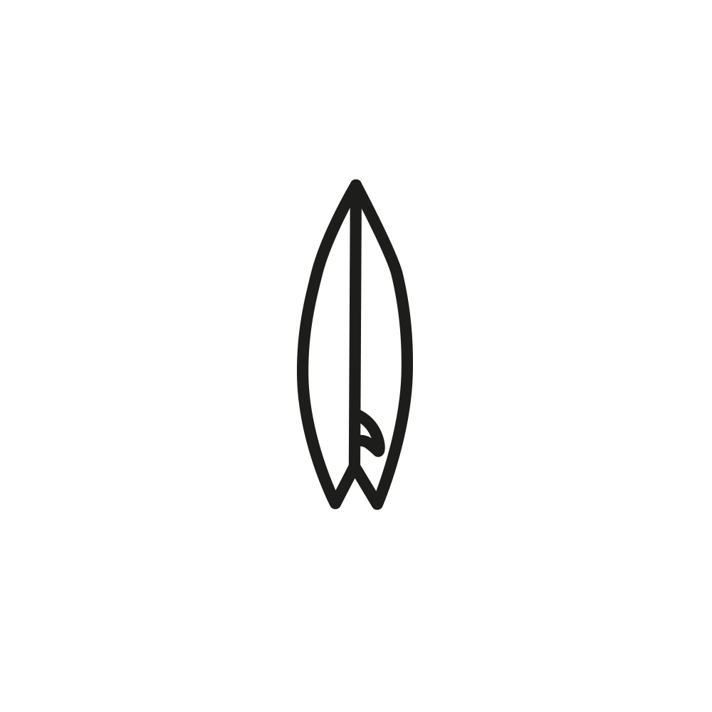 Men's Surfboard Tattoo S