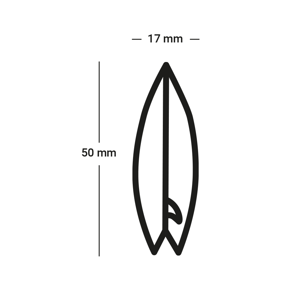 Men's Surfboard Tattoo M