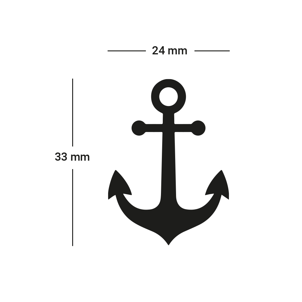 Men's Anchor 6 Tattoo M