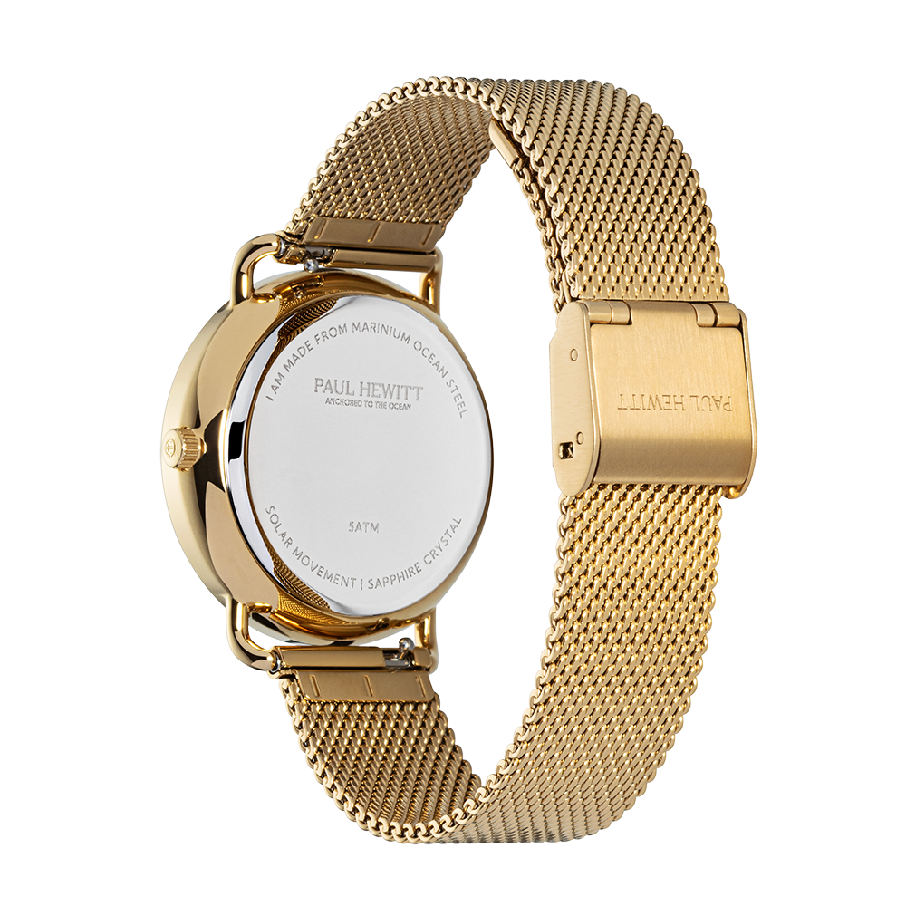 Sailor 33 mm Uhr Gold Weiß