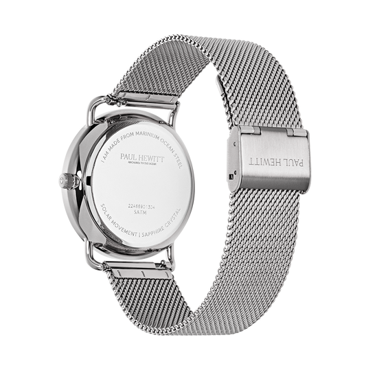 Sailor 39 mm watch silver white