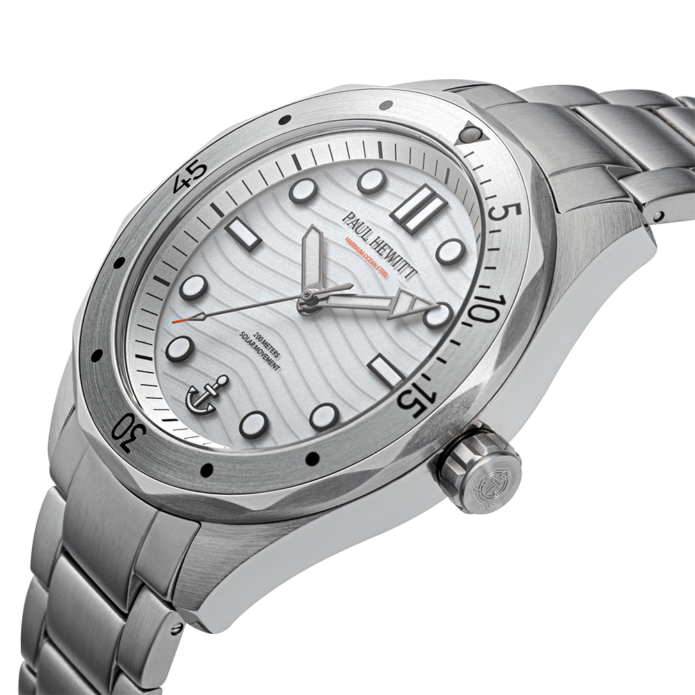 Ocean Diver Uhr Silber Weiß