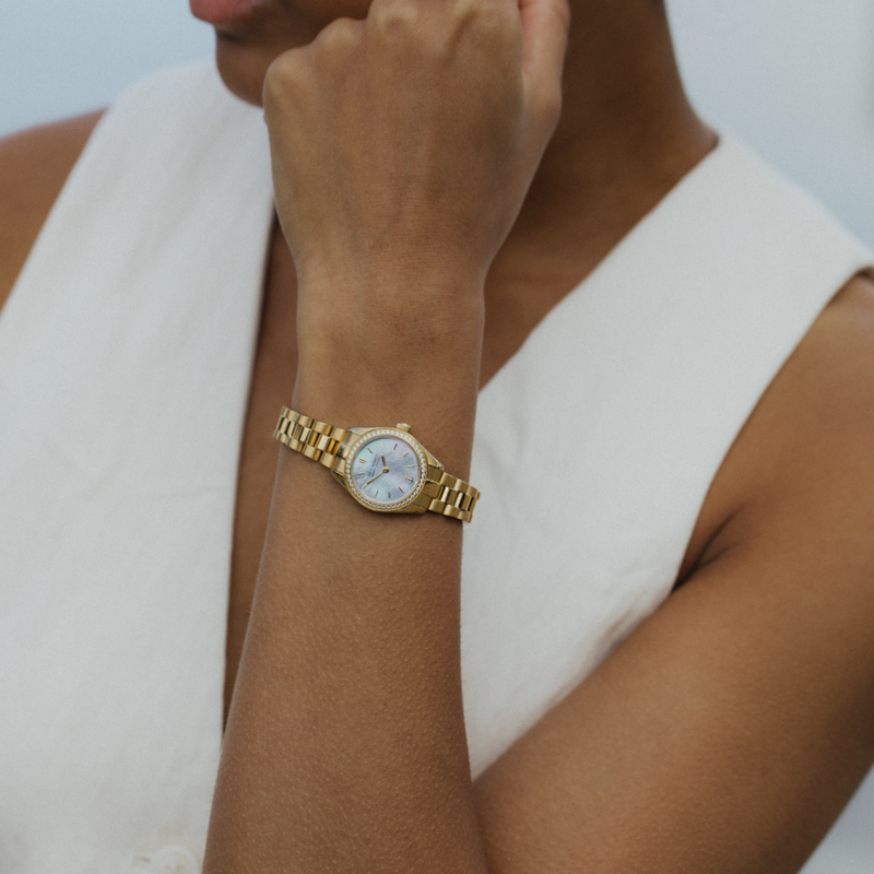 Petit Soleil Round Uhr Gold Pearl – Paul Hewitt - Main Image