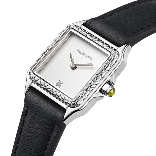 Petite Tortue white & silver