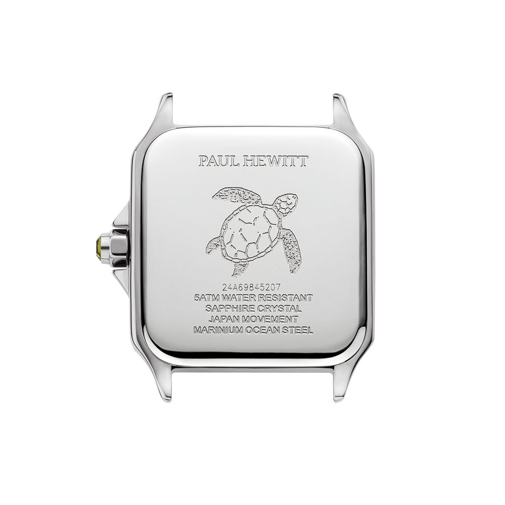 Petite Tortue white & silver