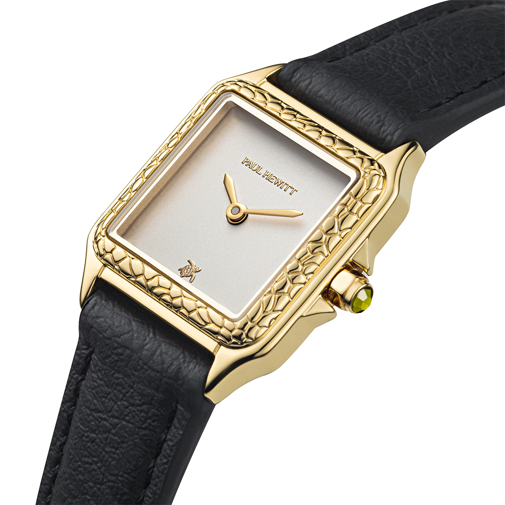 Petite Tortue white & gold