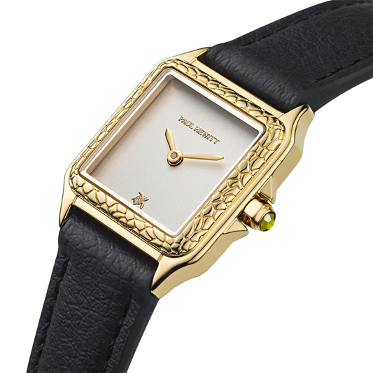 Petite Tortue white & gold