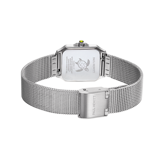 Petite Tortue white & silver