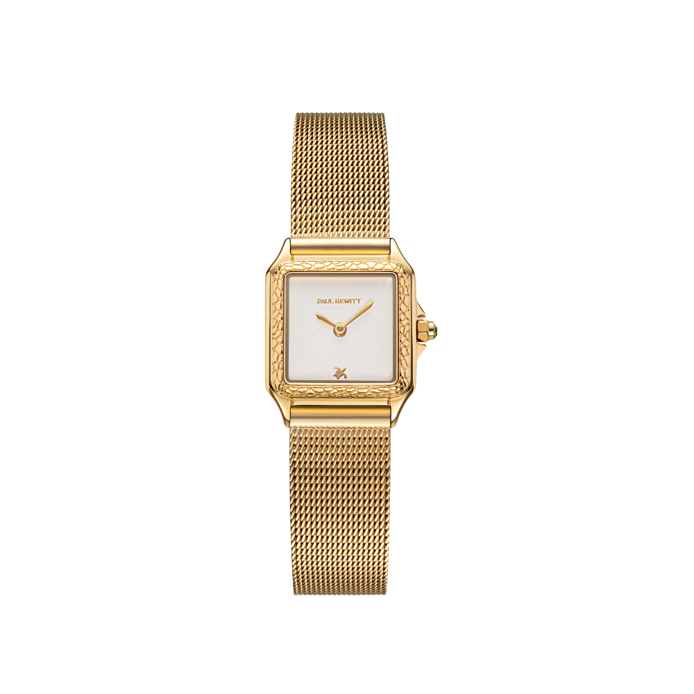 Petite Tortue white & gold