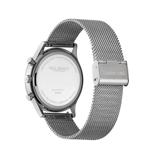 Chrono Quartz Mesh silver