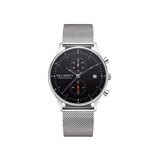 Chrono Quartz Mesh silver