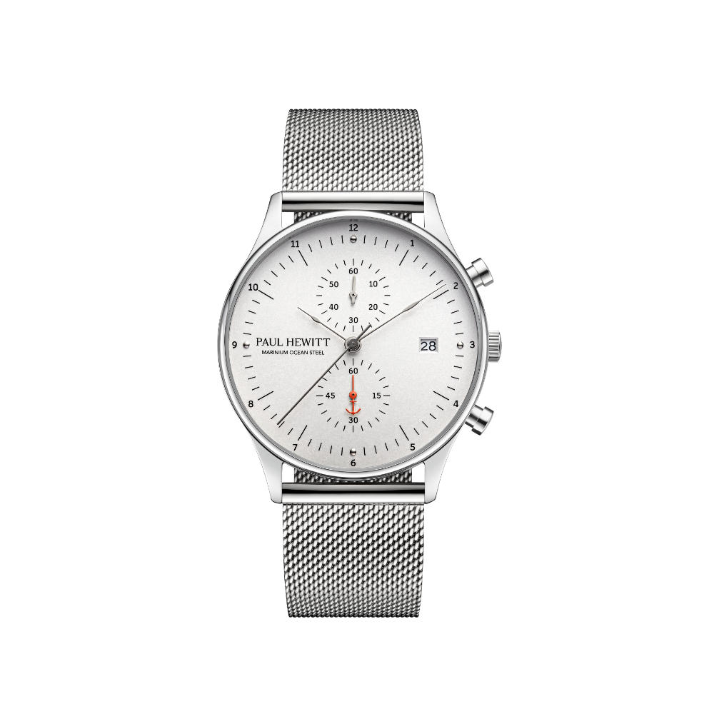 Chrono Quartz Mesh silver