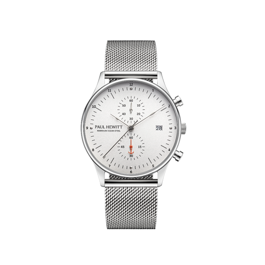 Chrono Quartz Mesh silver