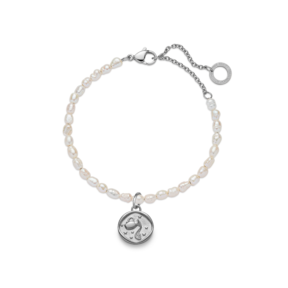 Aquarius Charm Silber
