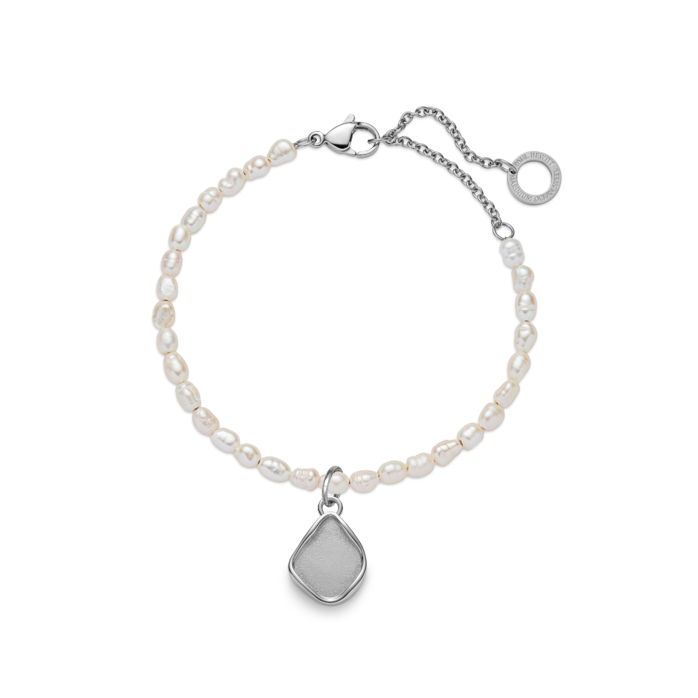 Engravable Drop Charm Silber