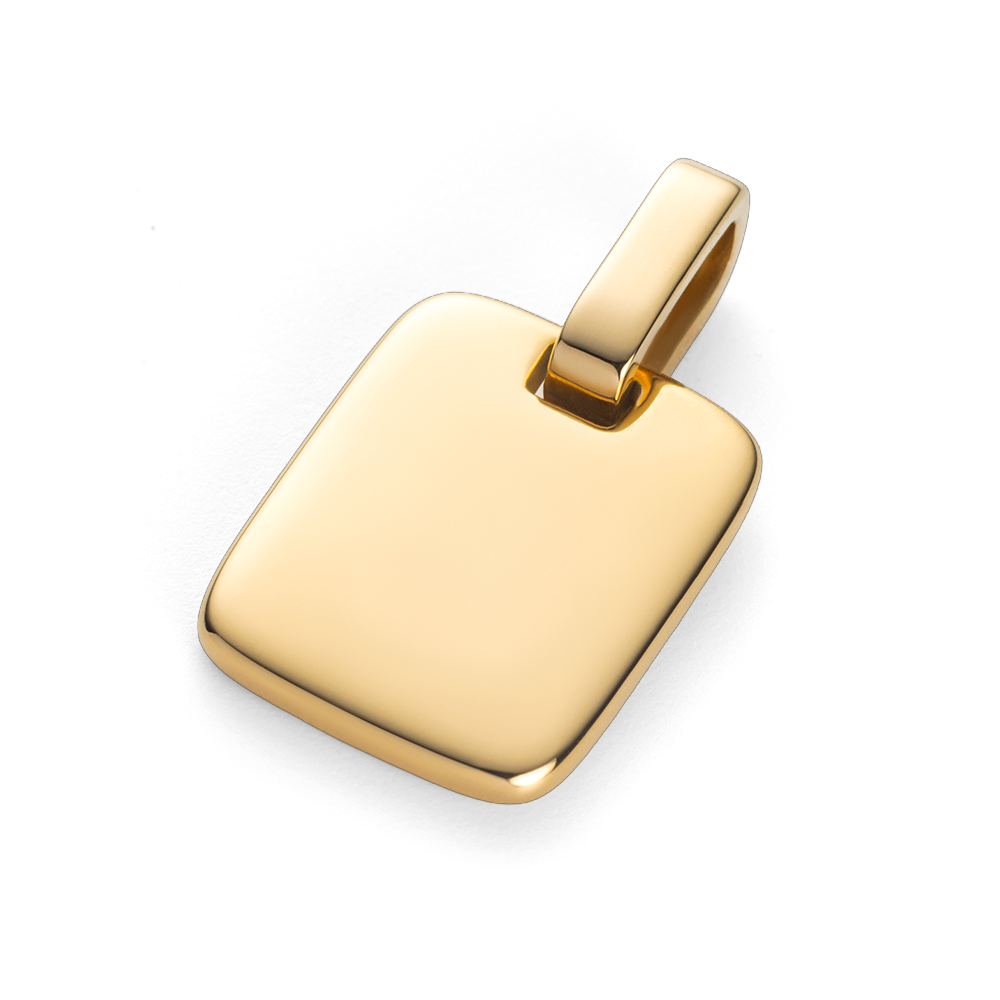 Plate Pendant Gold