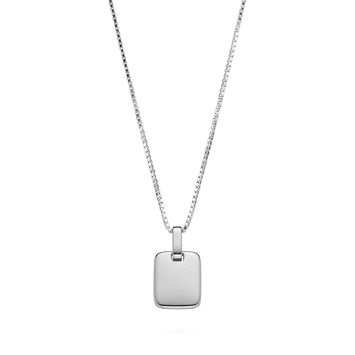 Plate Halskette Silber