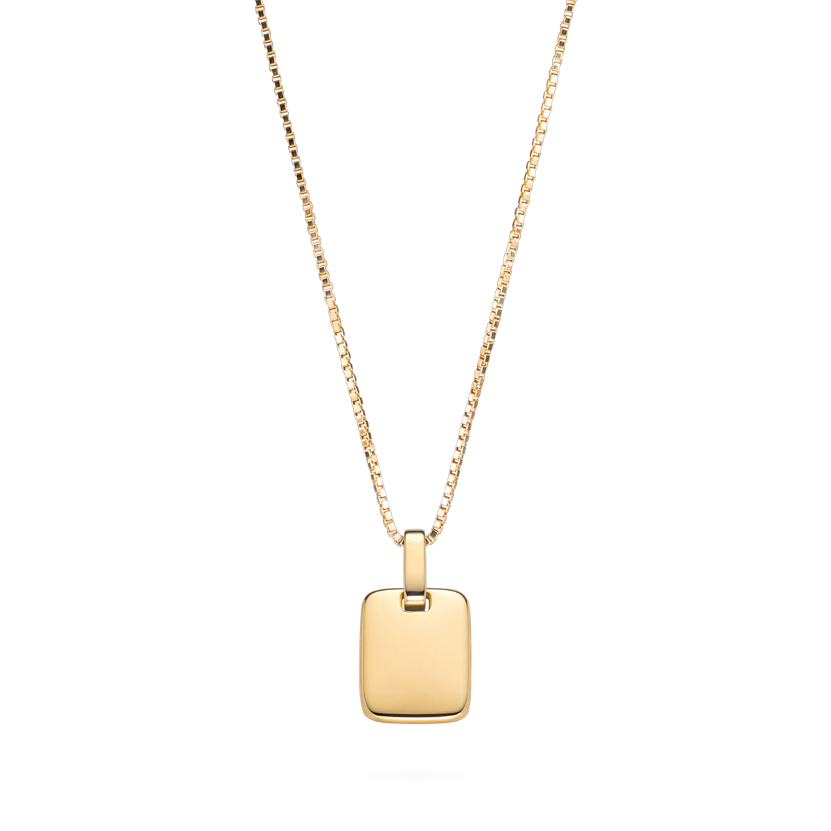 Plate Halskette Gold