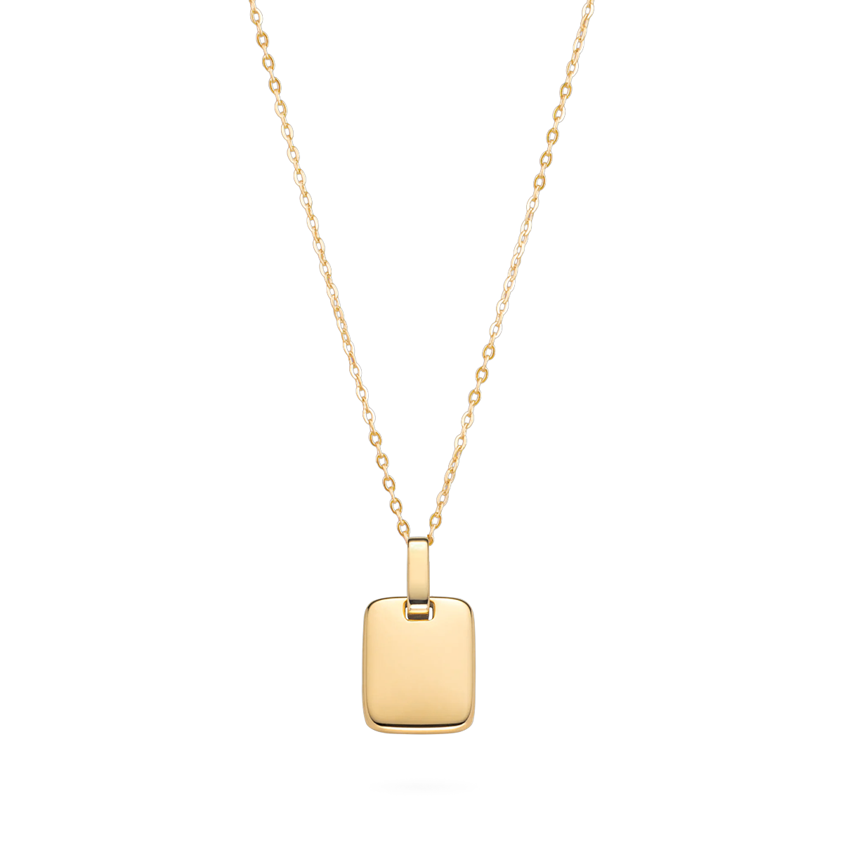 Plate Halskette Gold