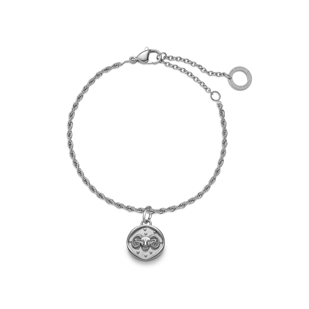 Aries Charm Silber