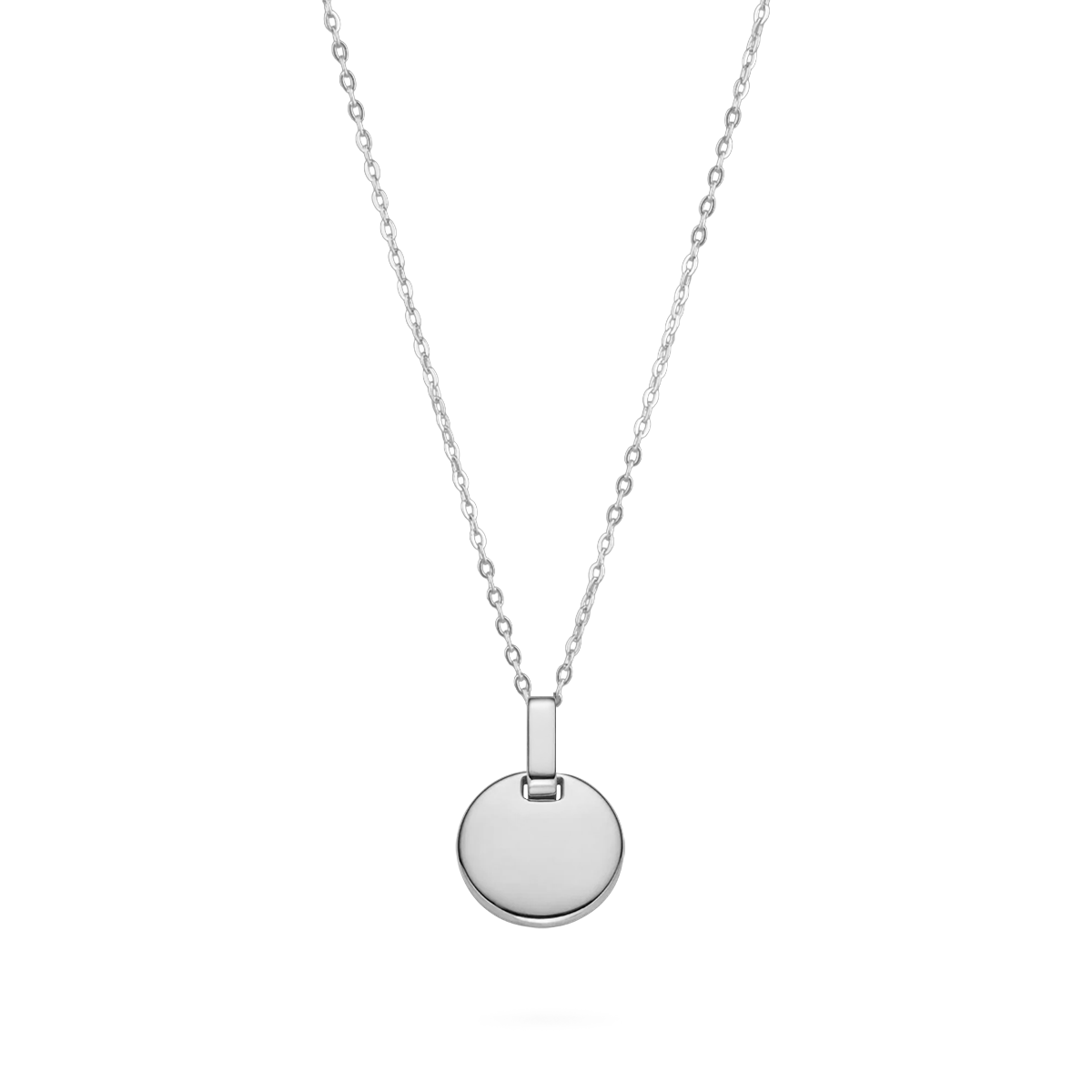 Round Halskette Silber
