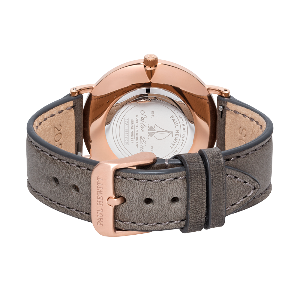 Watch Sailor White Sand Rose Gold Leather Grey