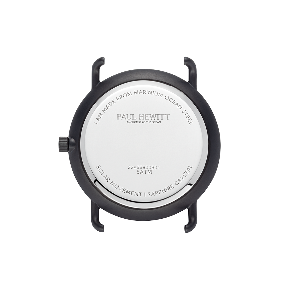 Sailor 39 mm Uhr Schwarz Weiß