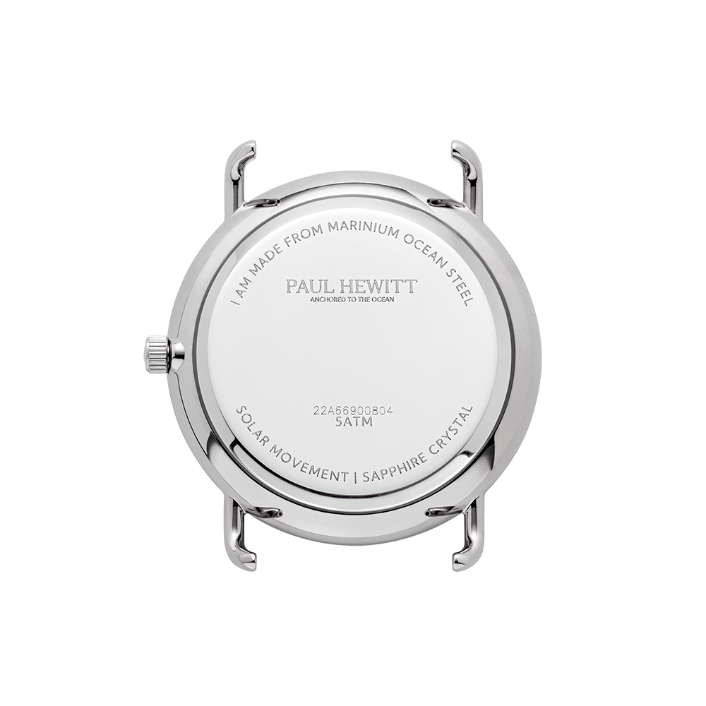 Sailor 39 mm Uhr Silber Weiß