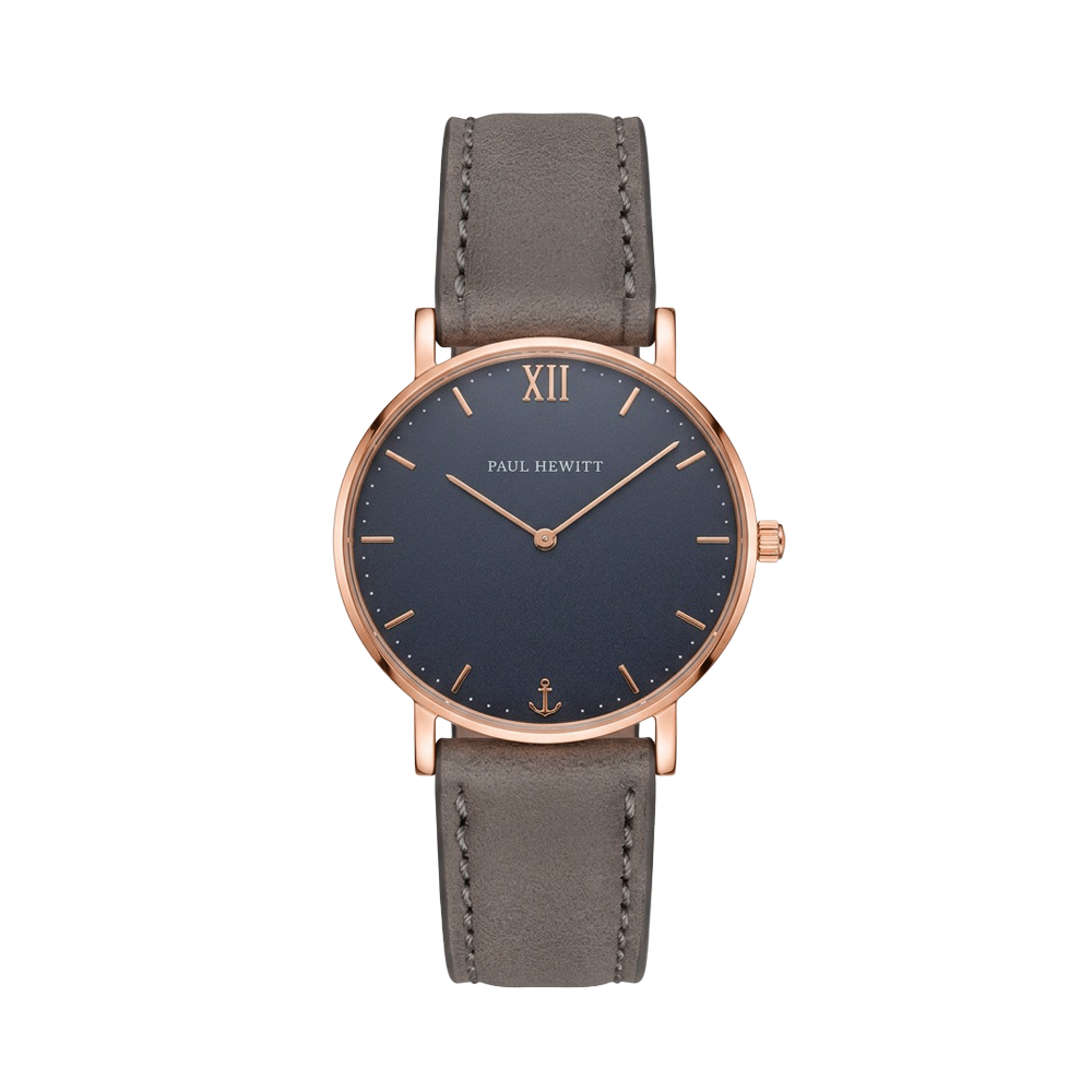 Uhr Sailor Blue Lagoon Roségold Leder Grau