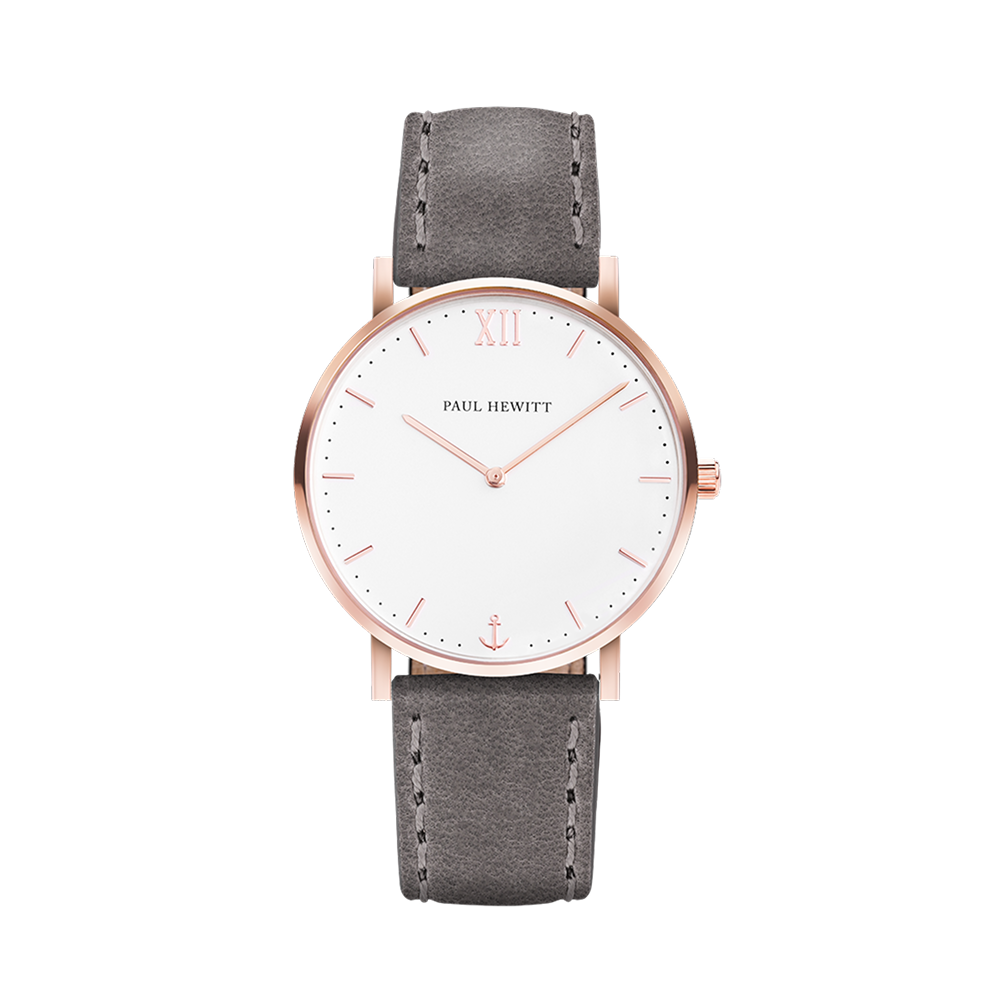 Watch Sailor White Sand Rose Gold Leather Grey